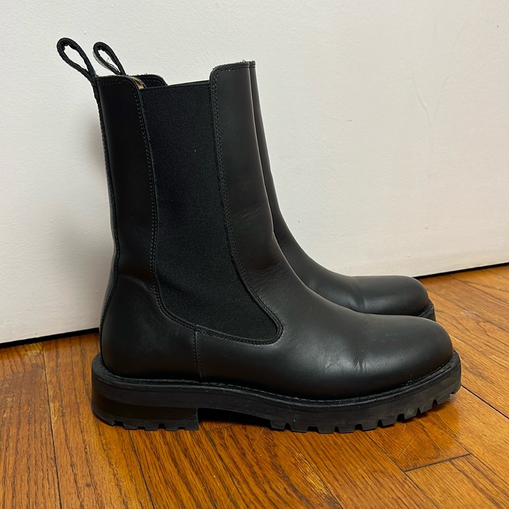 & Other Stories Chunky Chelsea Leather Boots - Size 39 / US 8.5 - Picture 9 of 9